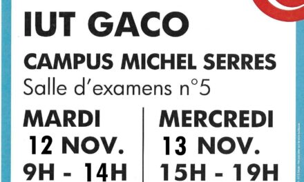 Collecte 12 et 13 novembre 2024 au GACO Agen Campus Michel Serres